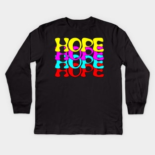 Hope Hope Kpop Tee, Funny K- pop Korean Style Gift Clothing Kids Long Sleeve T-Shirt